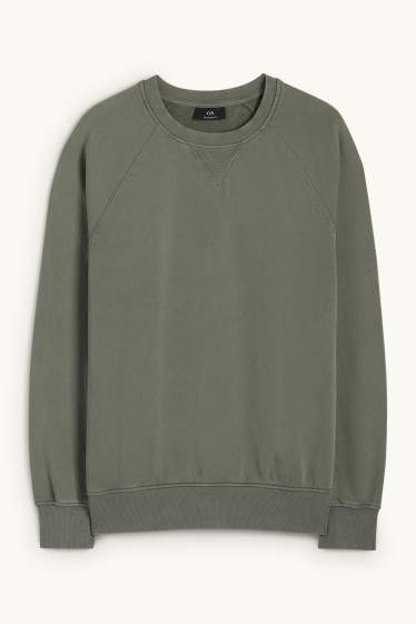 Bărbați - Bluză de molton - kaki