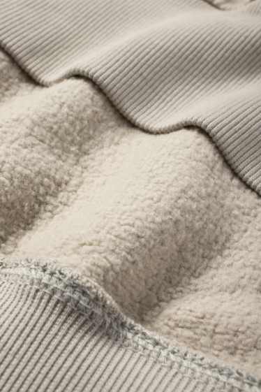 Bărbați - Bluză de molton - bej