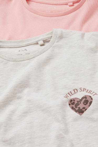 Nena - Paquet de 2 - cor - part superior de pijama - rosa