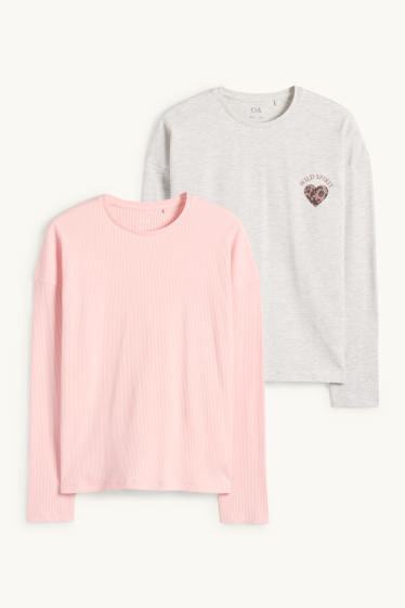 Nena - Paquet de 2 - cor - part superior de pijama - rosa