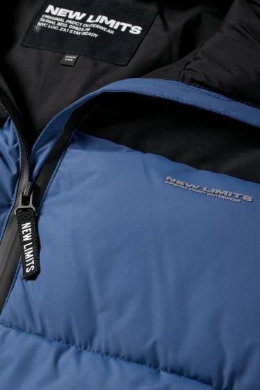Bambini - Giacca trapuntata con cappuccio - blu scuro