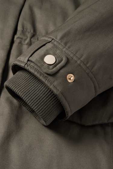 Dona - Parca amb caputxa - hivern - verd fosc