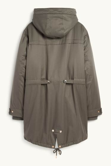 Dona - Parca amb caputxa - hivern - verd fosc