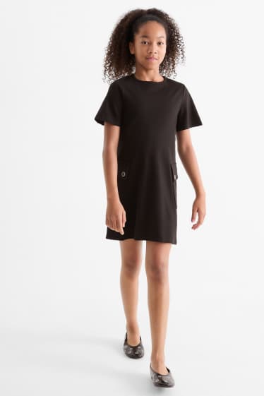 Dzieci dziewczynki - Sukienka - czarny
