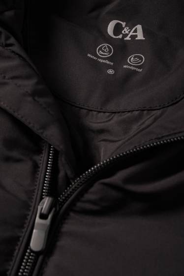 Heren - Gewatteerde jas - waterafstotend - zwart