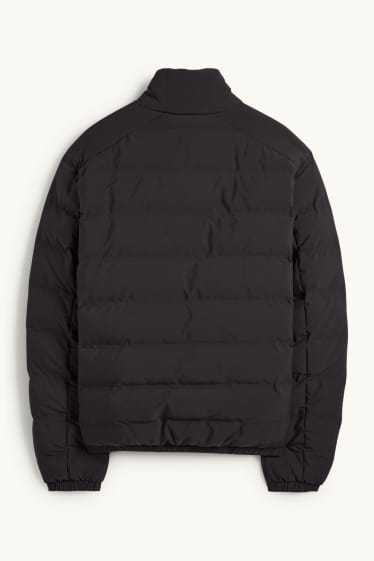 Heren - Gewatteerde jas - waterafstotend - zwart