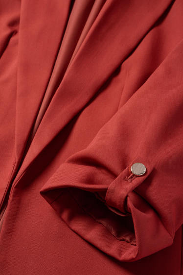 Femei - Blazer lung - regular fit - roșu