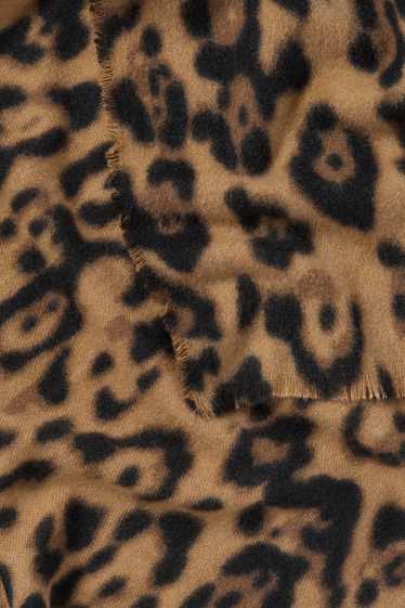 Women - Scarf - leopard print - black / beige