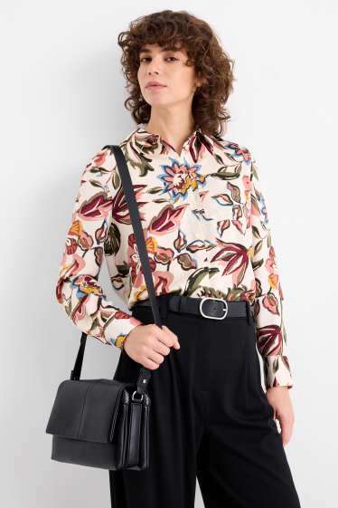 Donna - Borsa a tracolla - similpelle - nero