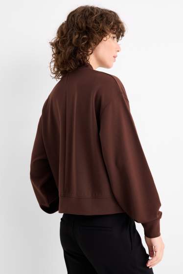 Women - Zip-through sweatshirt - dark brown