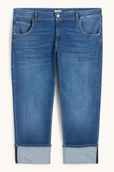 Femmes - Jean coupe droite - mid waist - LYCRA® - jean bleu