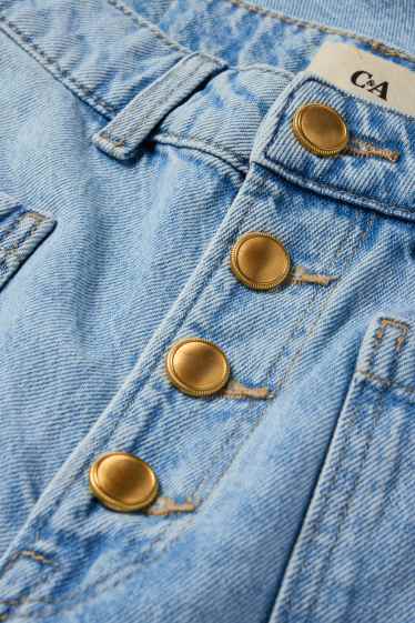 Donna - Jeans a gamba ampia - vita alta - jeans azzurro