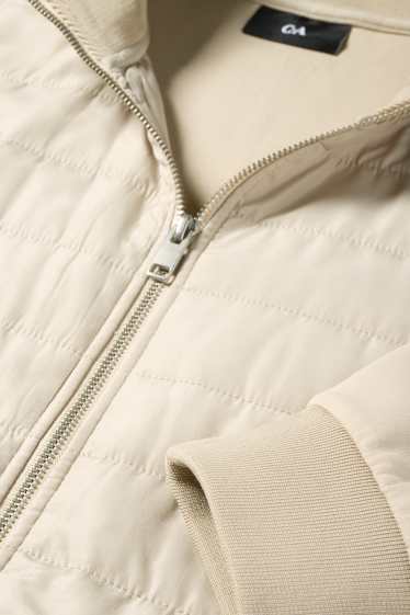 Hommes - Sweat zippé - beige