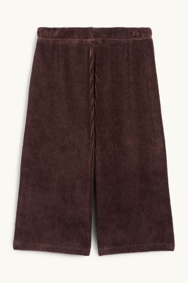 Kinder Mädchen - Cordhose - dunkelbraun
