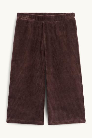 Kinder Mädchen - Cordhose - dunkelbraun