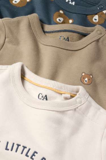 Nadó nen - Paquet de 3 - ossets - dessuadora per a nadó - blanc trencat