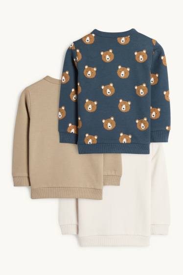 Nadó nen - Paquet de 3 - ossets - dessuadora per a nadó - blanc trencat