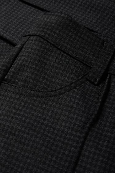 Dames - Legging - geruit - donkergrijs