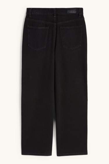 Niñas - Wide leg jeans - vaqueros - gris oscuro