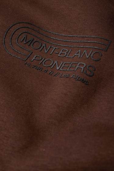 Men - Hoodie - dark brown