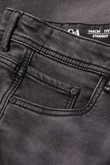 Enfants garçons - Jean de coupe droite - jean chaud - jog denim - jean gris