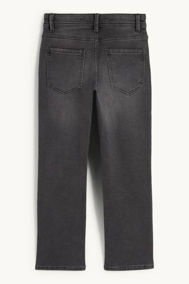 Enfants garçons - Jean de coupe droite - jean chaud - jog denim - jean gris