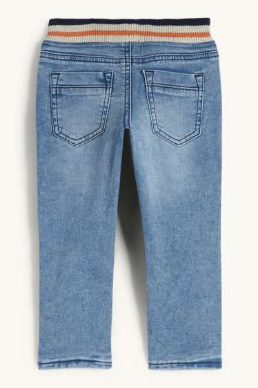 Kinderen: jongens - Straight jeans - thermojeans - jog denim - LYCRA® - jeanslichtblauw