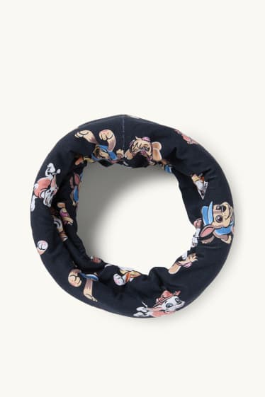 Kinder Buben - PAW Patrol - Skye, Chase, Marshall, Rubble - Loop Schal - dunkelblau