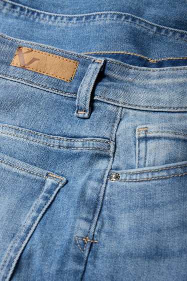 Damen - Flared Jeans - High Waist - helljeansblau