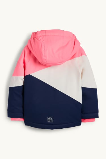 Kinder Mädchen - Skijacke - wasserdicht - neon-pink