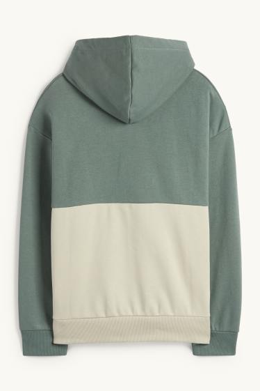 Enfants garçons - Sweat à capuche - vert