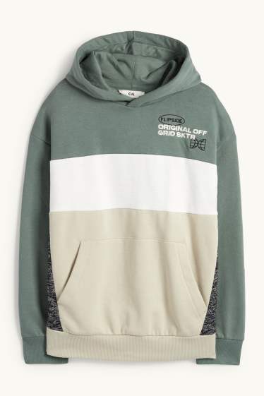 Enfants garçons - Sweat à capuche - vert