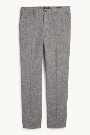 Home - Americana combinable - regular fit - elàstica - texturada - gris