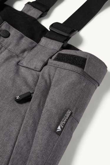 Children Boys - Ski pants - waterproof - dark gray