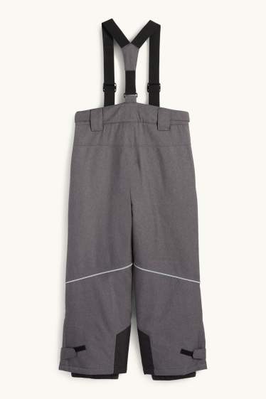 Children Boys - Ski pants - waterproof - dark gray
