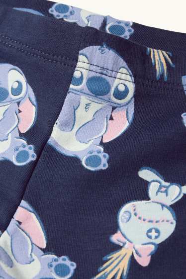 Kinder Mädchen - Lilo & Stich - Flared Thermoleggings - dunkelblau