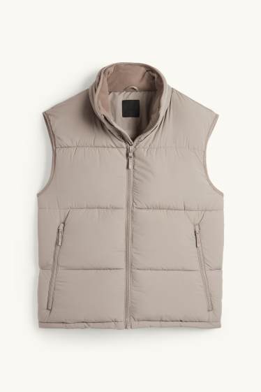 Hommes - Doudoune sans manches - taupe