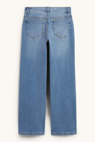 Children Girls - Wide leg jeans - denim-light blue