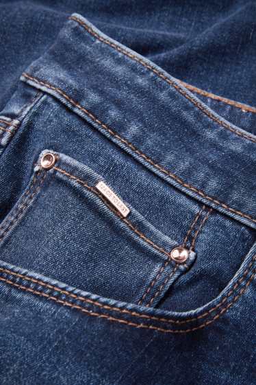 Femei - Skinny jeans - talie medie - jeans modelatori - LYCRA® - denim-albastru închis