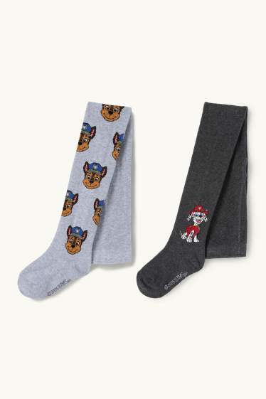 Copii - Băieți - Multipack 2 perechi - Patrula cățelușilor - Chase, Marshall - dresuri - gri deschis melanj