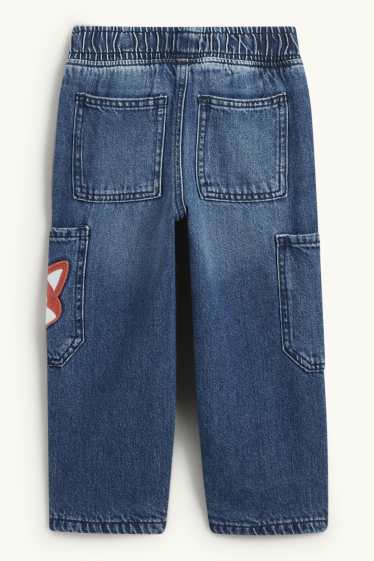 Kinder Jungen - Fuchs - Relaxed Jeans - Thermojeans - jeansblau
