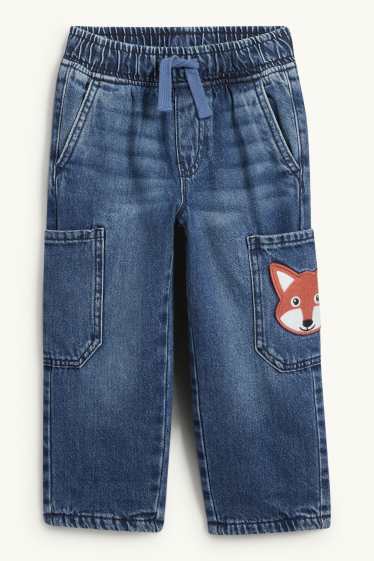 Kinder Jungen - Fuchs - Relaxed Jeans - Thermojeans - jeansblau