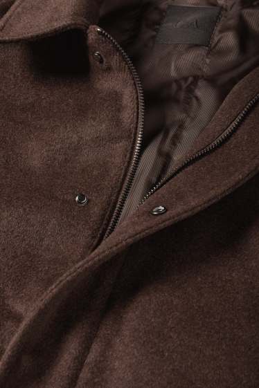 Hommes - Veste - rembourrée - marron foncé