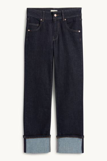 Damen - Straight Jeans - Mid Waist - LYCRA® - dunkeljeansblau