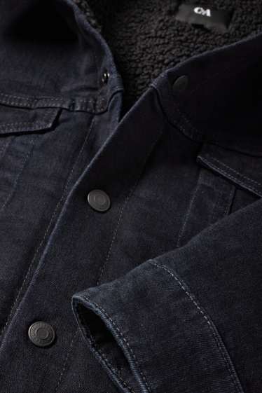 Pánské - Džínová bunda - tmavomodrá