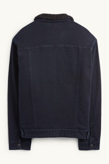 Pánské - Džínová bunda - tmavomodrá