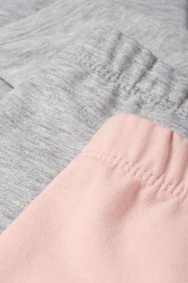 Kinderen: meisjes - Set van 2 - thermolegging - roze
