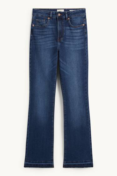 Femmes - Bootcut jean - high waist - jean bleu foncé