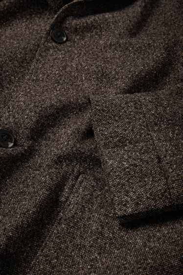 Heren - Colbert uit het combi-systeem - regular fit - stretch - met structuur - bruin