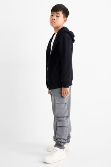 Enfants garçons - Lot de 2 - pantalons de jogging - gris / noir